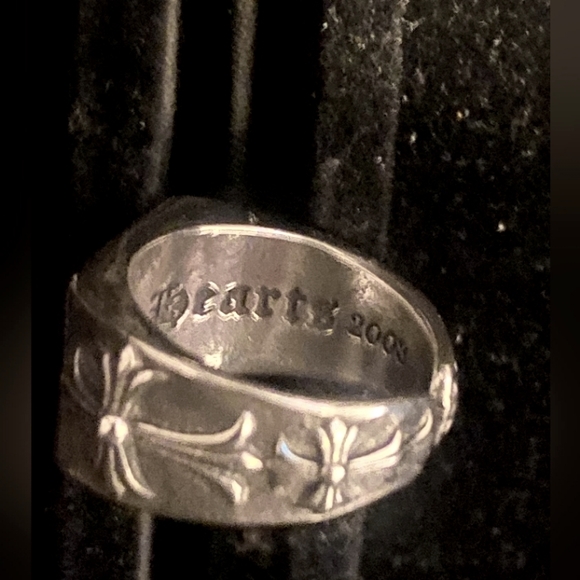 Chrome Hearts Silver Medallion Cross Ring size 8 - Picture 8 of 10